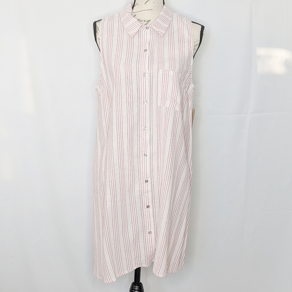 NWT Gianni Bini sleeveless shirt dress